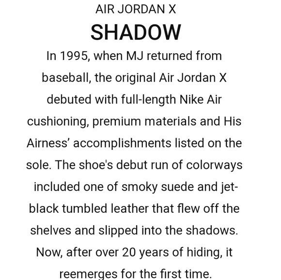 NWOT Men's Air Jordan 10 Shadow - Picture 11 of 12